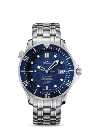 Omega Seamaster Diver 300M Automatic 41 Stainless Steel / Blue / Bracelet / James Bond 40th Anniversary